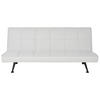 3-SITZER-SCHLAFSOFA hellgrau Hasle - Schwarz/Grau, Textil (168/77/88cm) - Beliani