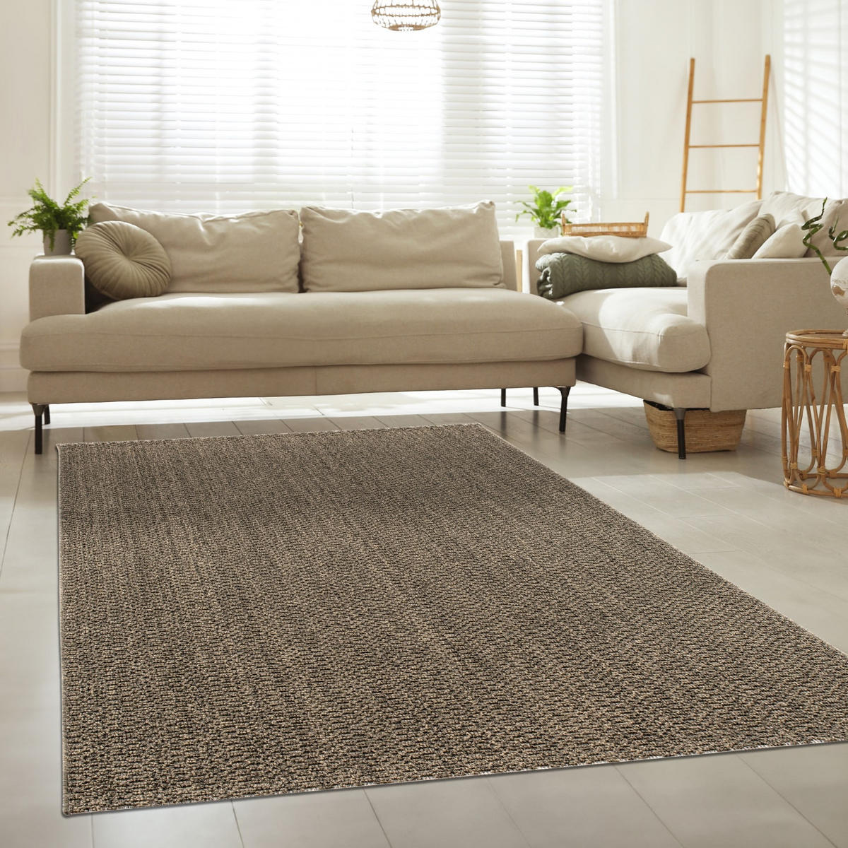 TEPPICH Kurzflor Unifarben Wohnzimmer schmutzabweisend Grün Rechteckig 160x220 - Grün, Textil (220/160cm) - KADIMA DESIGN