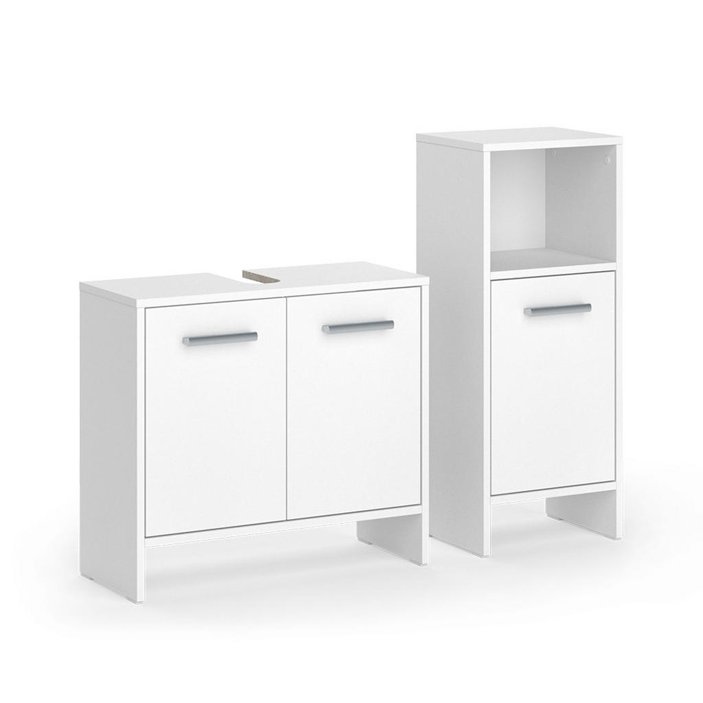 SET DE MOBILIER DE BAIE Karli, Alb, 2 piese