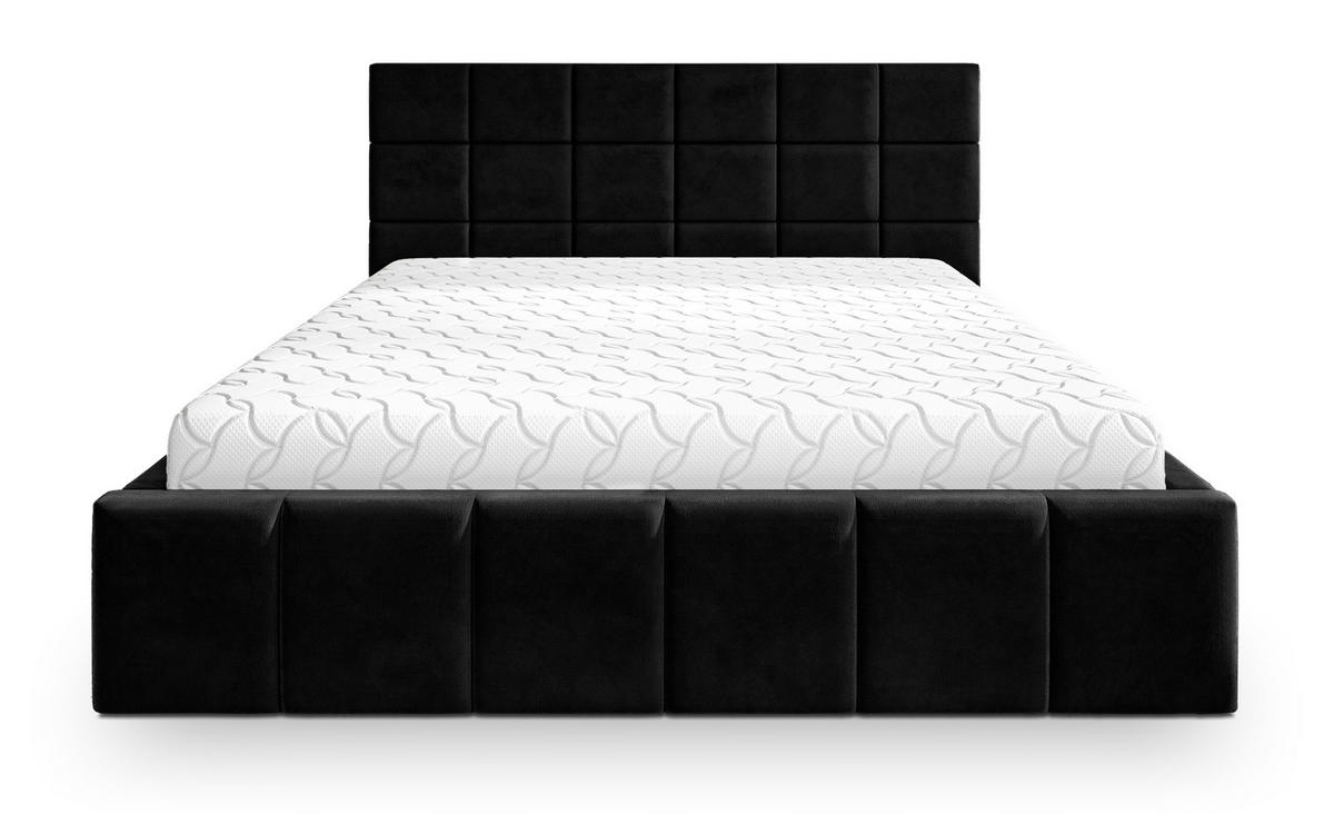ČALOUNĚNÁ Postel VERTO 120x200 cm Černá - černá, kompozitní dřevo/textil (120/200cm) - MASSENO