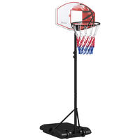 BASKETBALLKORB DE-10450 höhenverstellbar, freistehend mit Rädern - Multicolor, Metall (2.1/72cm) - ComfortXL