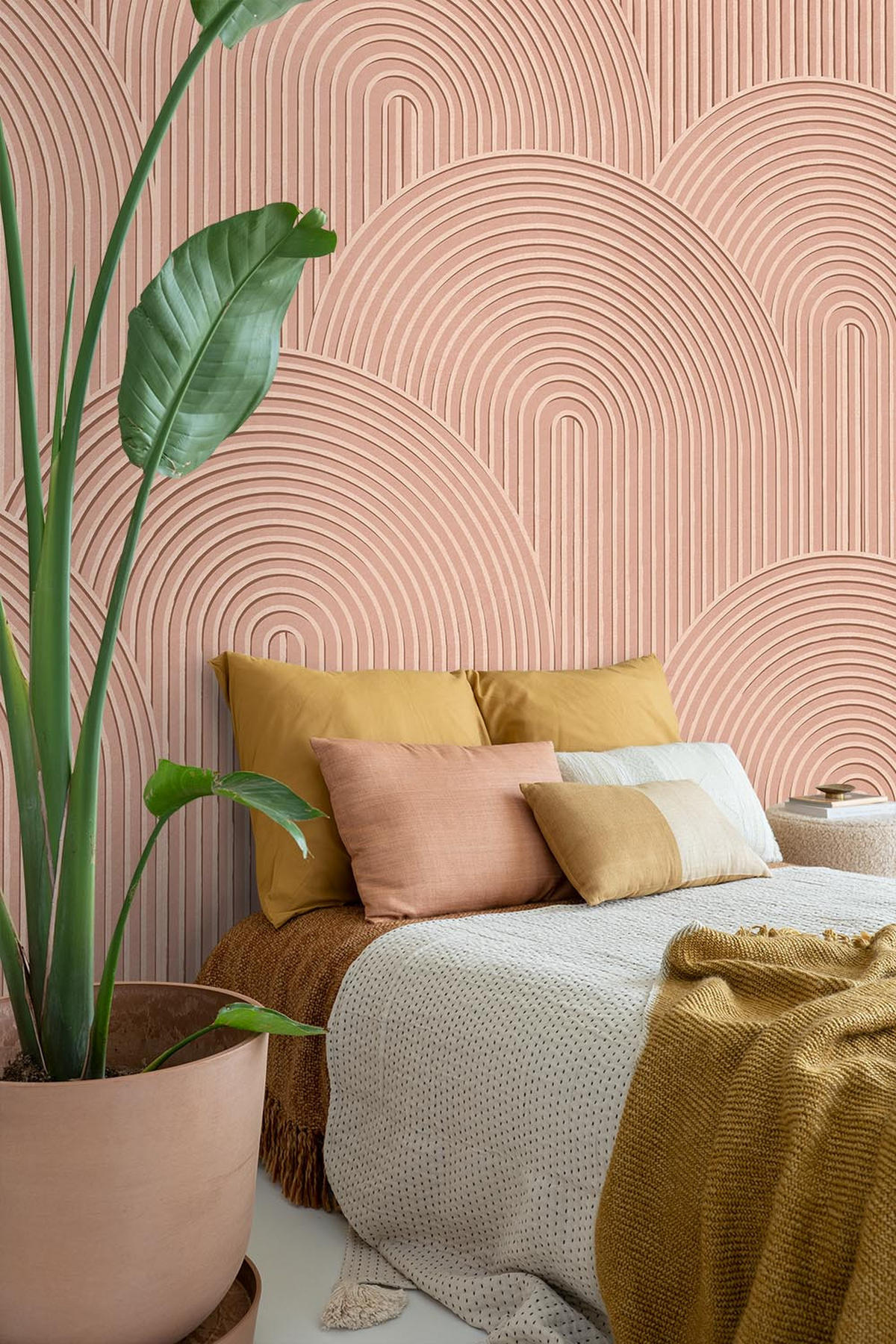 FOTOTAPETE 3D Muster 250 x 279 cm - Pink, Papier (250/279cm) - ESTAhome