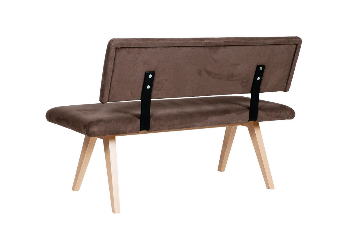 SITZBANK Die Natürliche - Buchefarben/Braun, Holz/Textil (51/84/125cm) - Kundler Home
