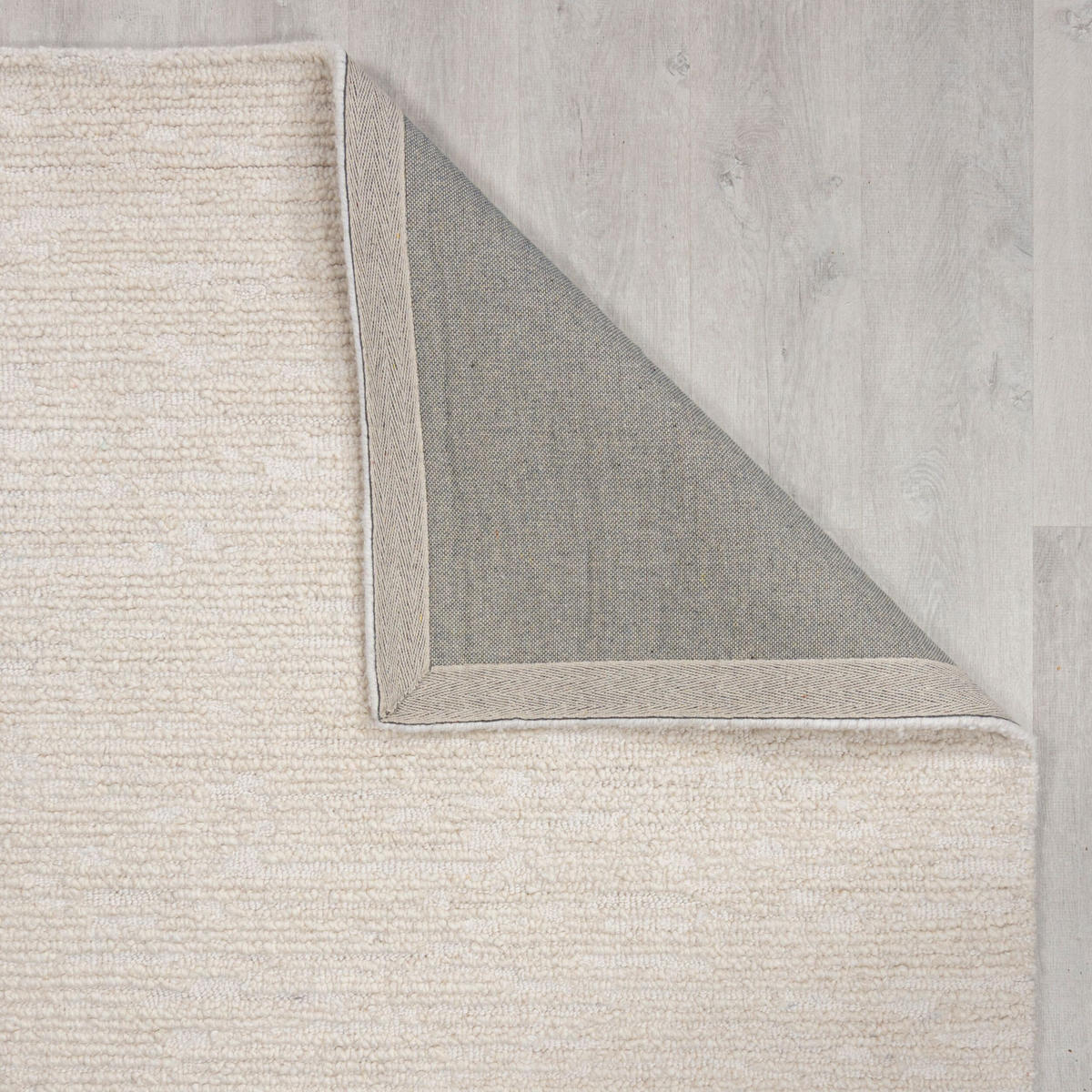 WOLLTEPPICH Boucle, Unifarben, Strapazierfähig, natürlich & pflegeleicht Creme Läufer 80x230 - Creme, Textil (80/230cm) - KADIMA DESIGN