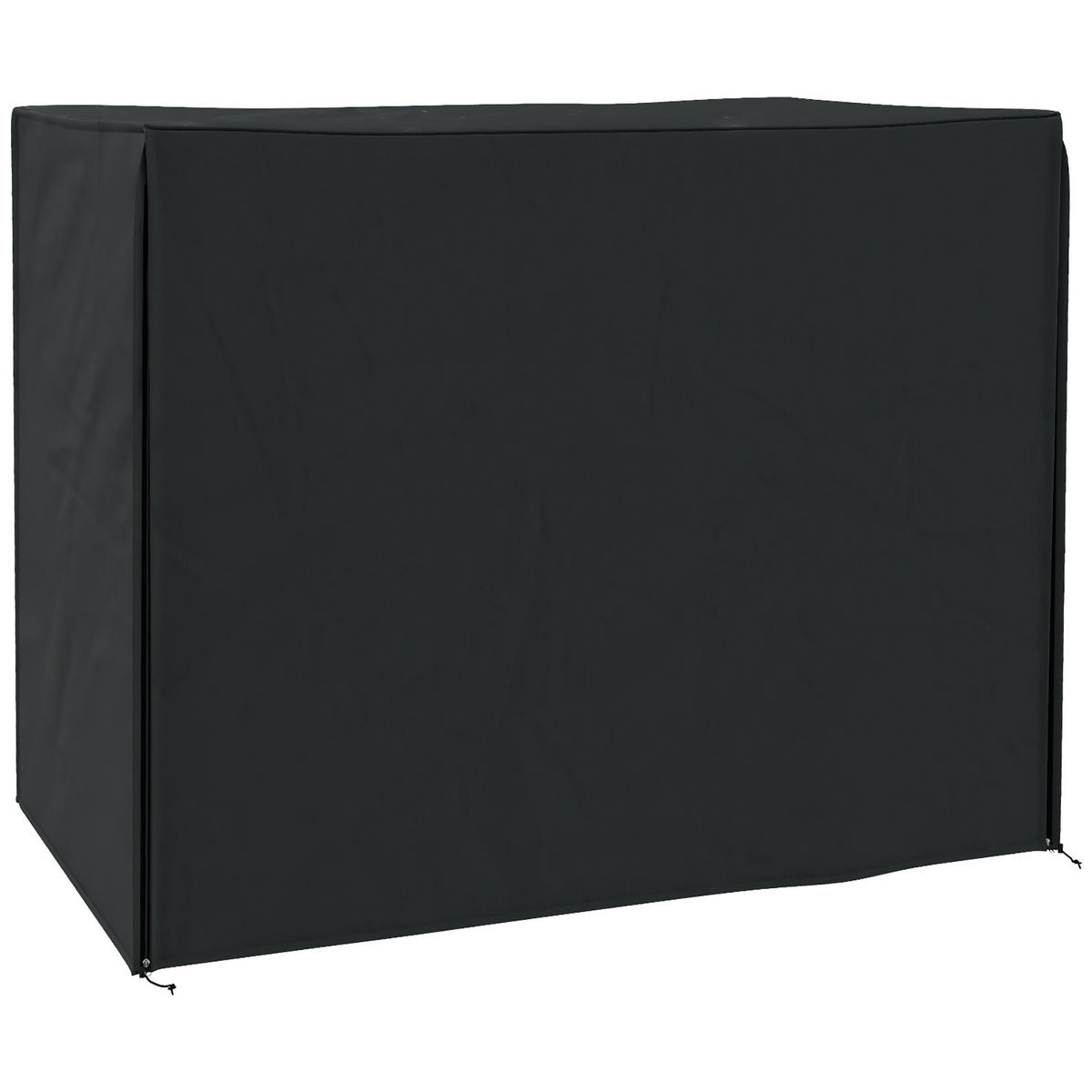 ABDECKUNG Hollywoodschaukel, Schwarz - Schwarz, Textil (125/172/220cm) - Outsunny