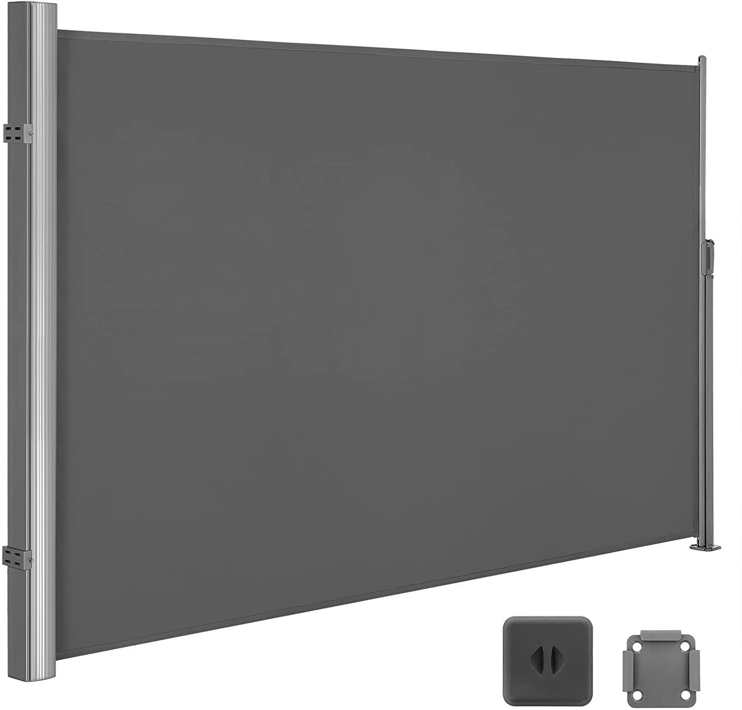 SEITENMARKISEM - Grau, Metall (200/13/350cm) - Hansiro