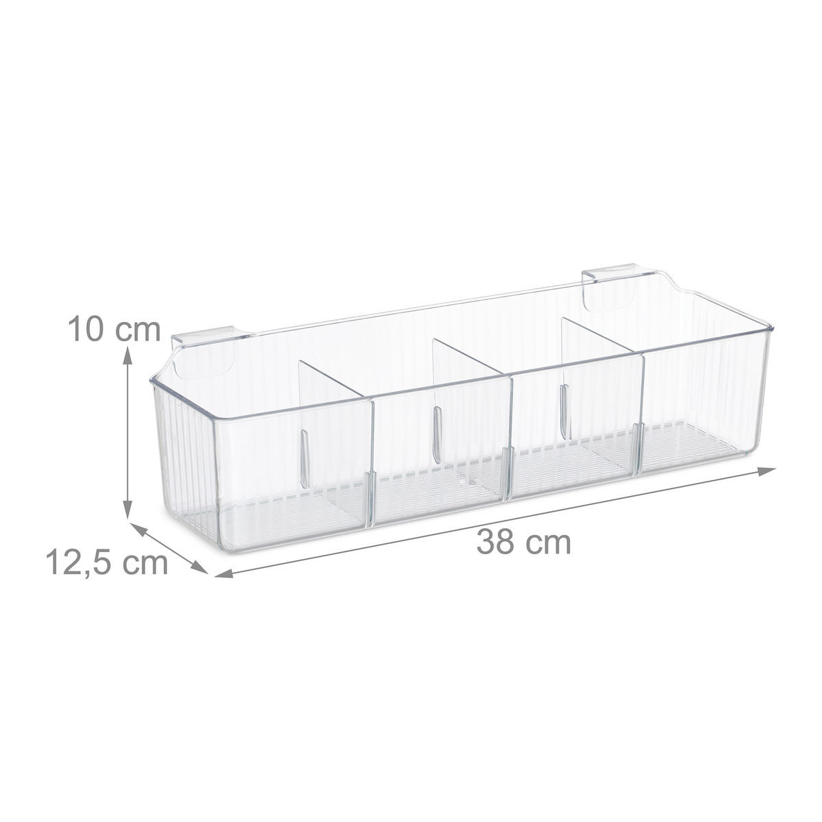 2XSCHRANKTÜR-ORGANIZER - Transparent, Kunststoff (12.5/38/10cm) - Relaxdays