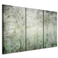 LEINWANDBILD Blätter 8 3-tlg. 120x80 cm - Multicolor, Holz (120/80cm) - LUMASOUL