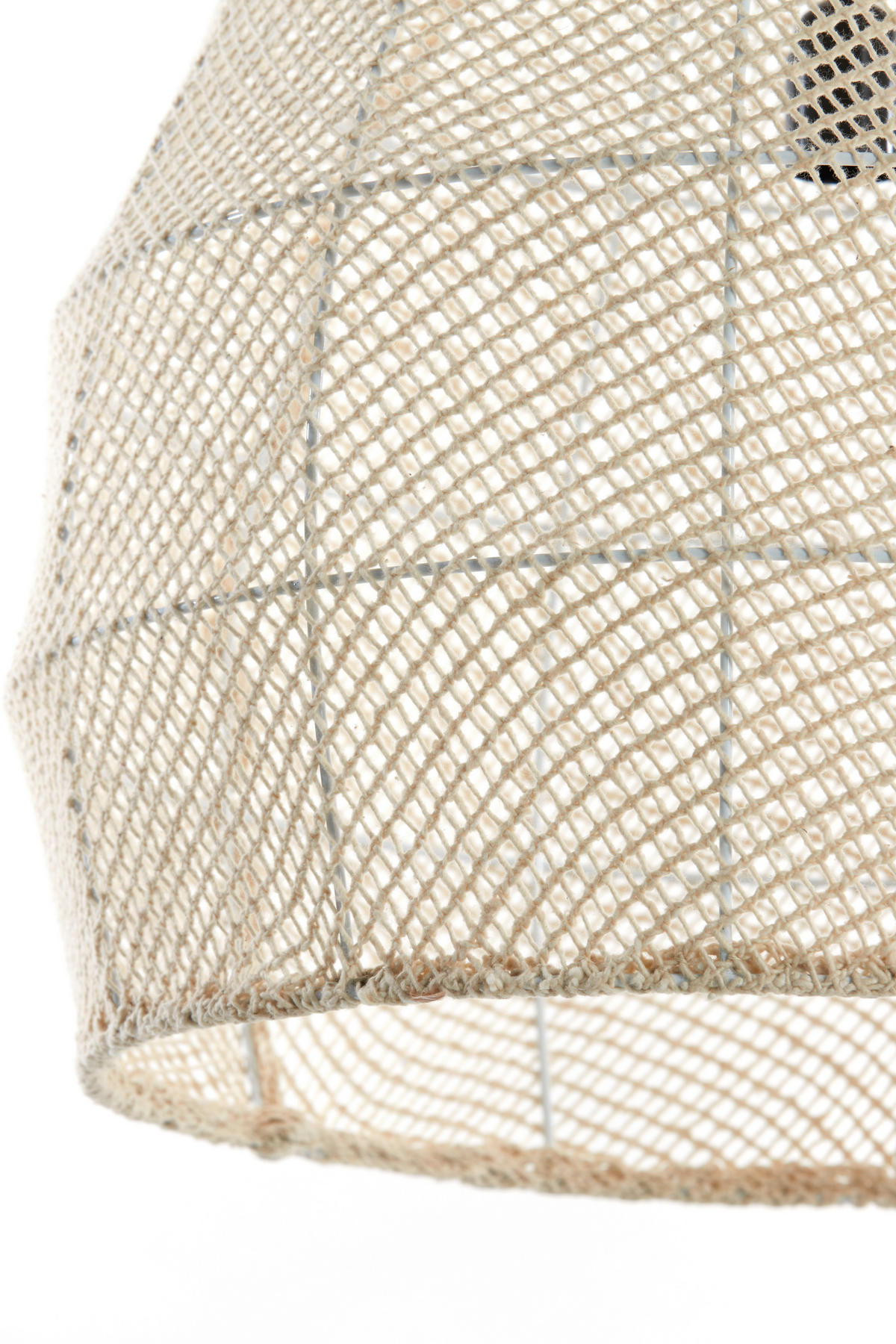 HÄNGELAMPE Makassar Weiß Ø50/50 cm - Weiß, Textil (50/50/50cm) - Light & Living