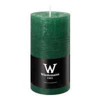 STUMPENKERZE Rustik Marble Style Seegrün 120 x Ø 58 mm, 1 Stück - Mooreichefarben, Paraffin (6/12cm) - Wiedemann Kerzen