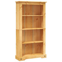 BÜCHERSCHRANK 4 Fächer Mexiko-Stil Kiefernholz 80/29/150 Cm - Braun, Holz (29/150/80cm) - vidaXL
