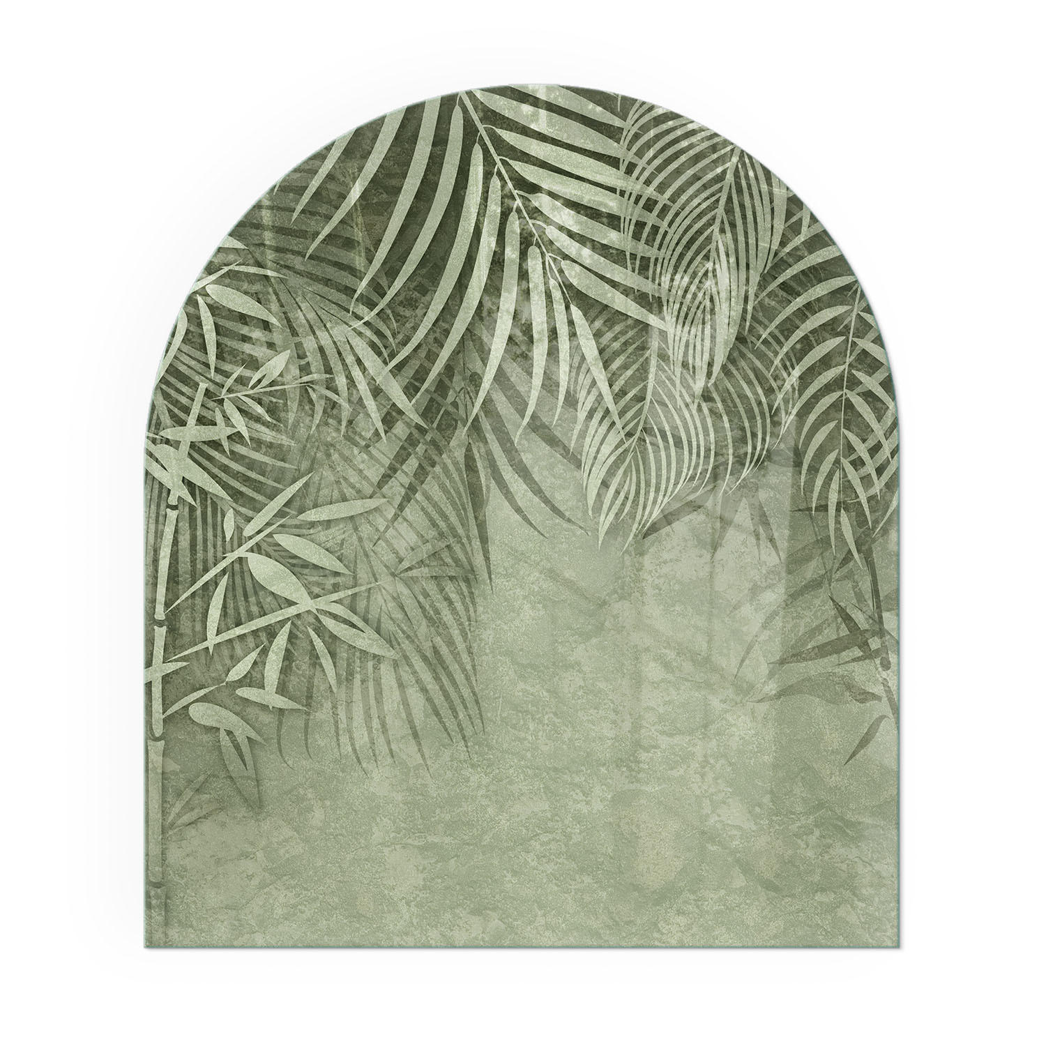 GLASPLATTE für Kamin 80x70 cm - Grün, Glas (80/70/0.4cm) - TULUP