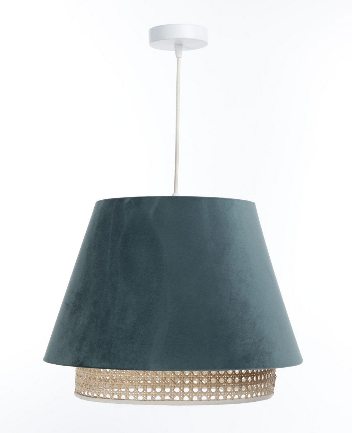 HÄNGELEUCHTE Türkis 40/25 cm - Türkis, Kunststoff (40/1.3/25cm) - ONZENO