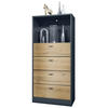 KOMMODE Pino Fronten in Eiche Natur - Eichefarben, Holzwerkstoff (56/125/36cm) - Vladon