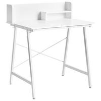 KRESLICÍ STŮL s sklopnou deskou stolu Bílý 80/62 cm Aland - bílá, kompozitní dřevo (62/80/94cm) - Beliani
