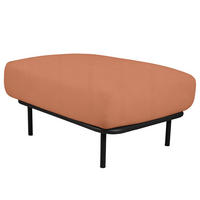 OUTDOOR-HOCKER - Rosa, Textil/Metall (86/44/66cm) - home24