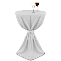 STEHTISCHHUSSE Guilia Ø 70 cm Weiß - Weiß, Textil (70/120cm)