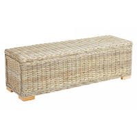 SITZBANK Rattan Braun - Braun, Holz (110/35/35cm) - Nordlys