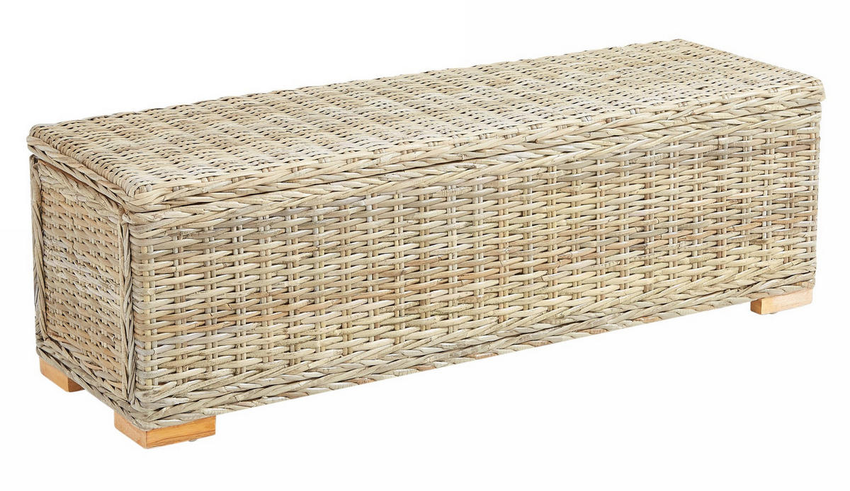 SITZBANK Rattan Braun - Braun, Holz (110/35/35cm) - Nordlys