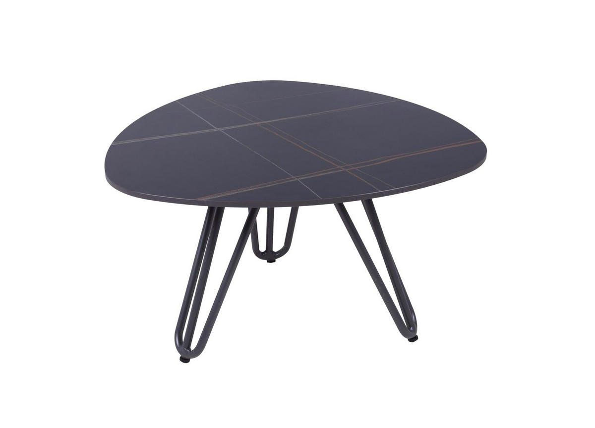 GARTENTISCH Judit 68 cm Terrassentisch - Grau, Metall (68/68/39cm) - DELUKE