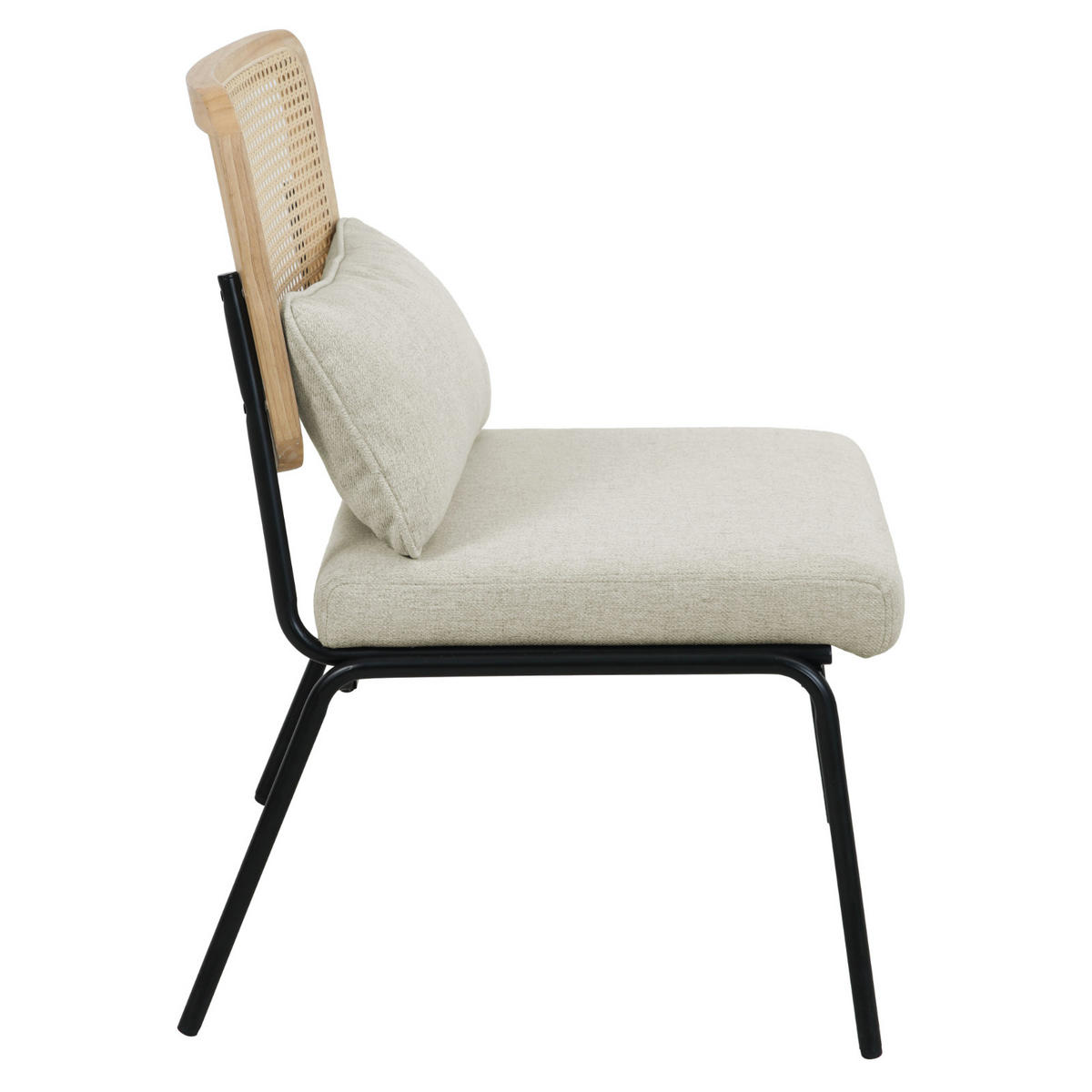 LOUNGESESSEL Svea - Creme, Holz (61/88/52cm) - SVITA