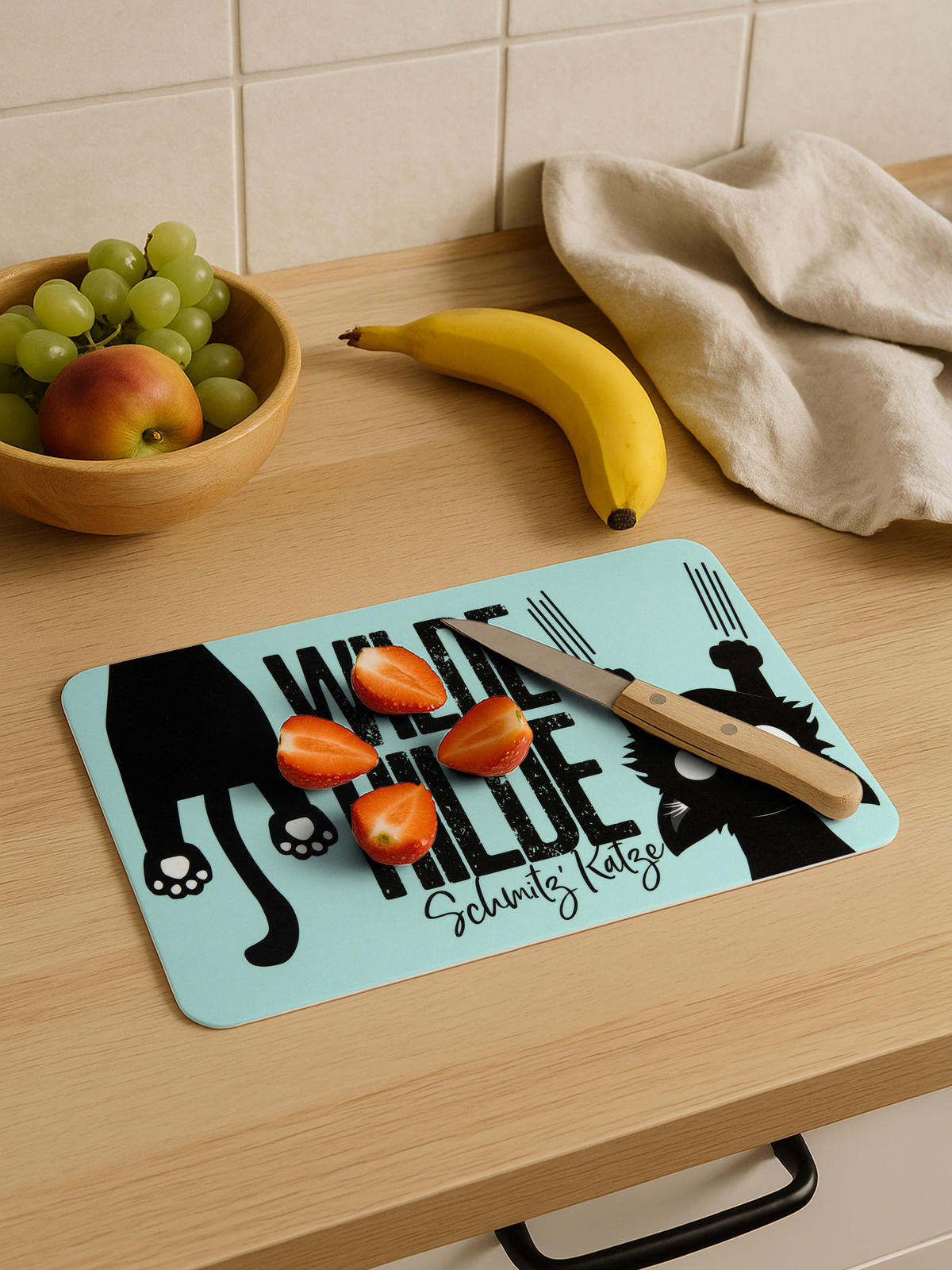 BRETTCHEN Ralf Schmitz Wilde Hilde Blau/Schwarz 14,5 x 23,5 cm - Multicolor, Kunststoff (14.5/23.5cm) - United Labels