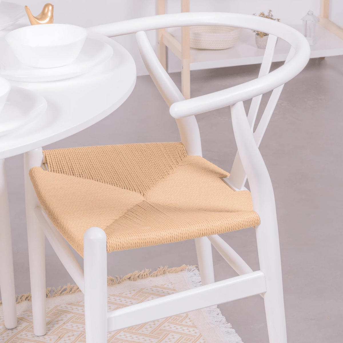 STUHL Holz Weiß - Weiß, Holz (49/73/53cm) - Nest Dream