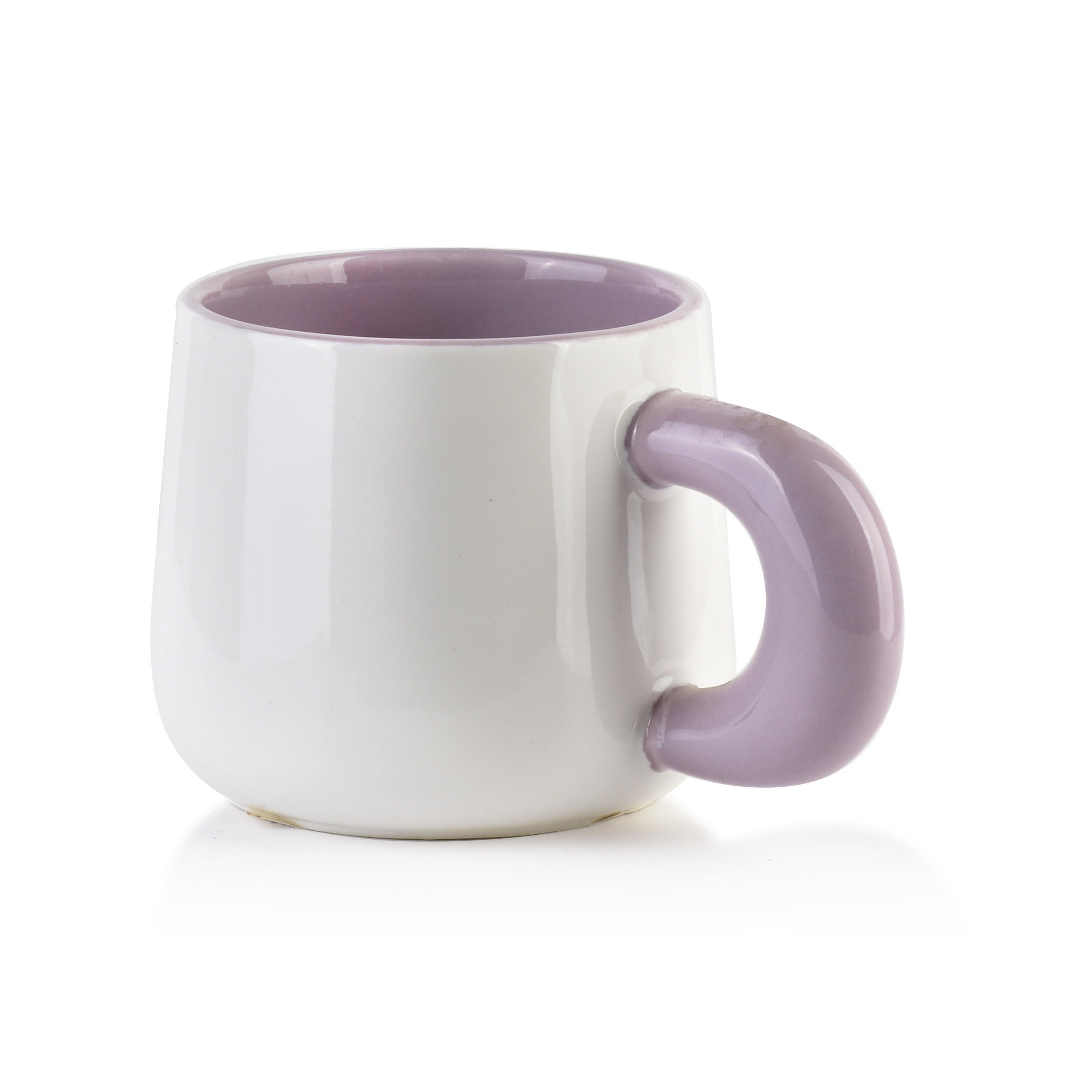 BECHER Basic Nature Violett 13/8.5/8 cm Keramik - Violett, Keramik (0.25L) - Mondex