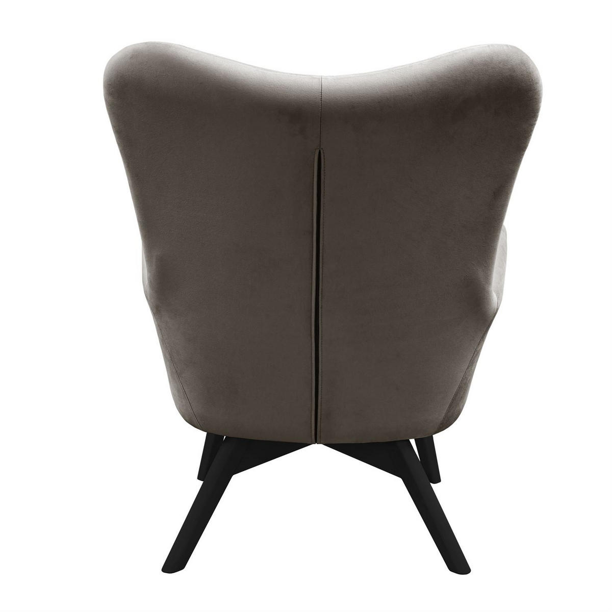 SESSEL SAND mit schwarzen Beinen - Schwarz/Grau, Textil (80/105/86cm) - Lookway