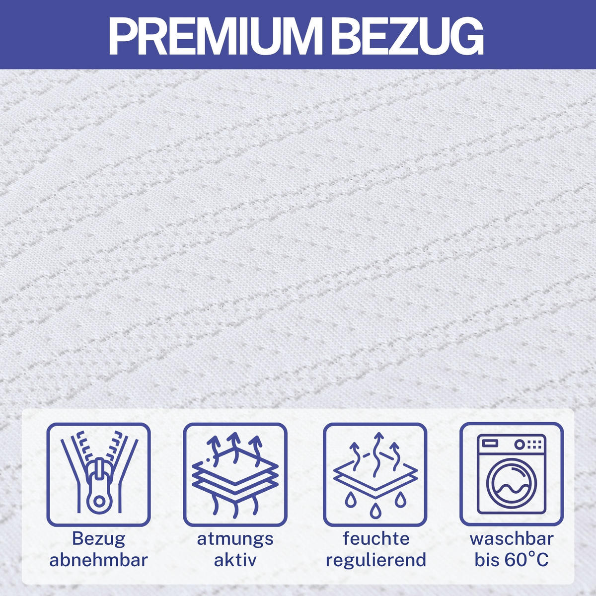 GELSCHAUM Matratze SARA – 16 cm 100x200cm - Grau, Textil (100/200cm) - Arensberger