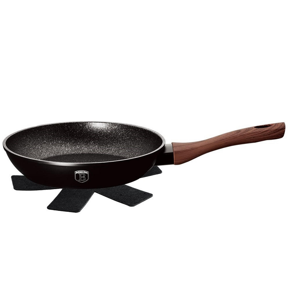 PFANNE Schwarz 28/28/5.2 cm BH1714 - Schwarz, Metall (28cm) - Berlinger Haus