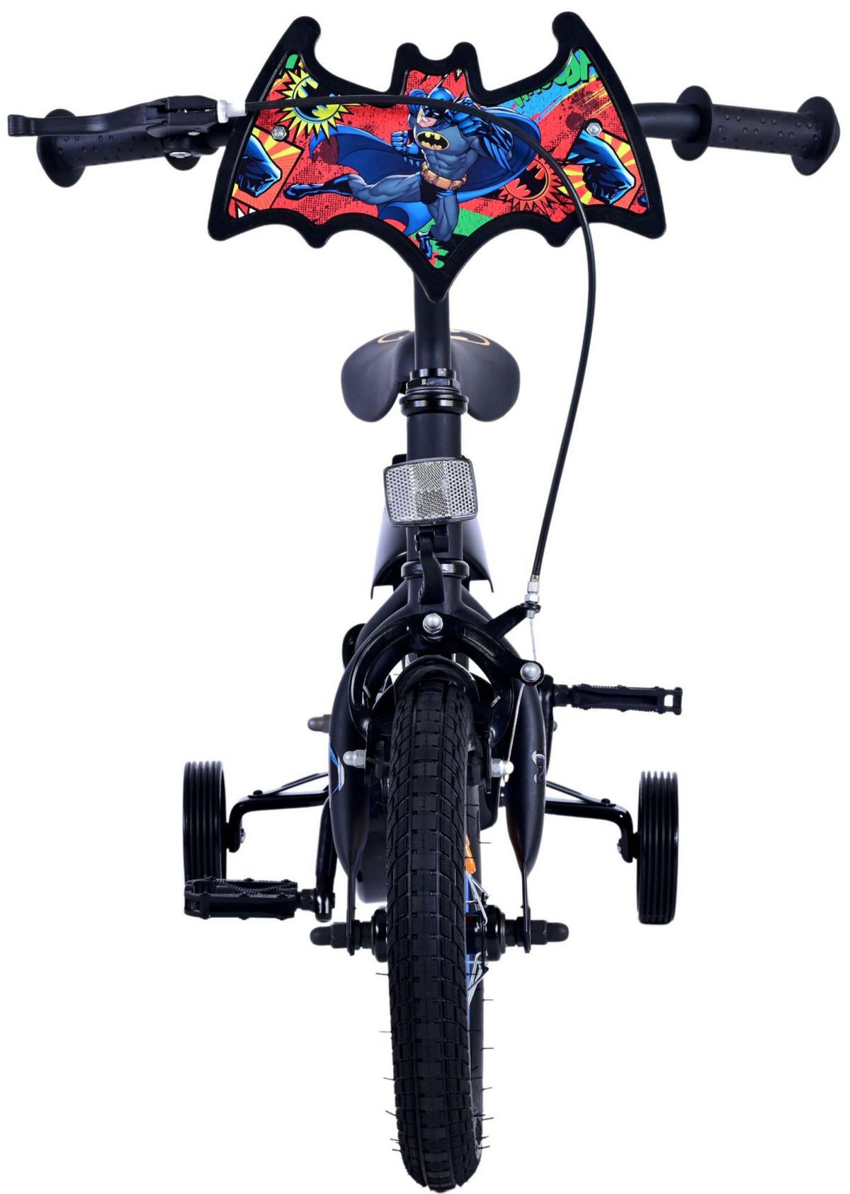KINDERFAHRRAD DC Batman - Jungen - 12 Zoll - Rücktritt + Handbremse- Schwarz - Schwarz, Metall (42cm) - TPFSports