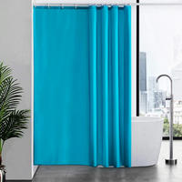 DUSCHVORHANG Aquamarine 180 x 210 cm - Türkis, Textil (180/210cm)
