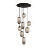 GALERIELEUCHTE Velo 8-flammig Klar Ø 18/20/25cm - Klar/Schwarz, Glas (25/25/27cm) - s.luce