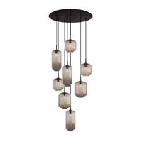 GALERIELEUCHTE Velo 8-flammig Klar Ø 18/20/25cm - Klar/Schwarz, Glas (25/25/27cm) - s.luce