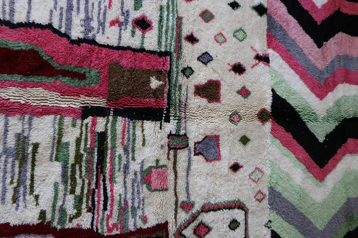 BERBERTEPPICH aus reiner Wolle 203x 292 cm - Multicolor, Naturmaterialien (203/292cm) - AFK Living