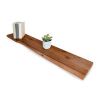 WANDREGAL AMANDA - Braun/Akaziefarben, Holz (100/3/20cm) - SAM