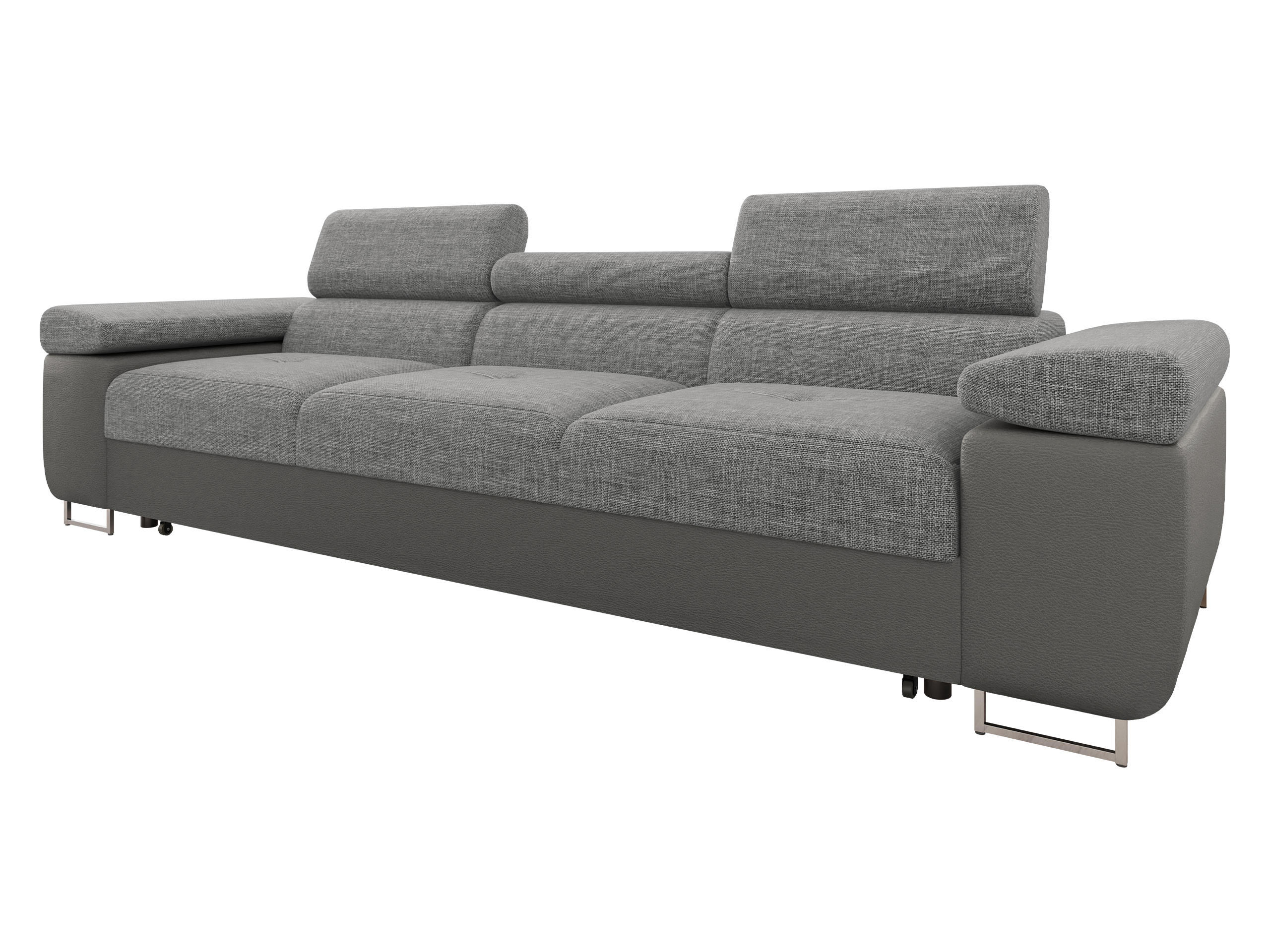 Mirjan24 Schlafsofa Greige, Grau 263x90x102 cm