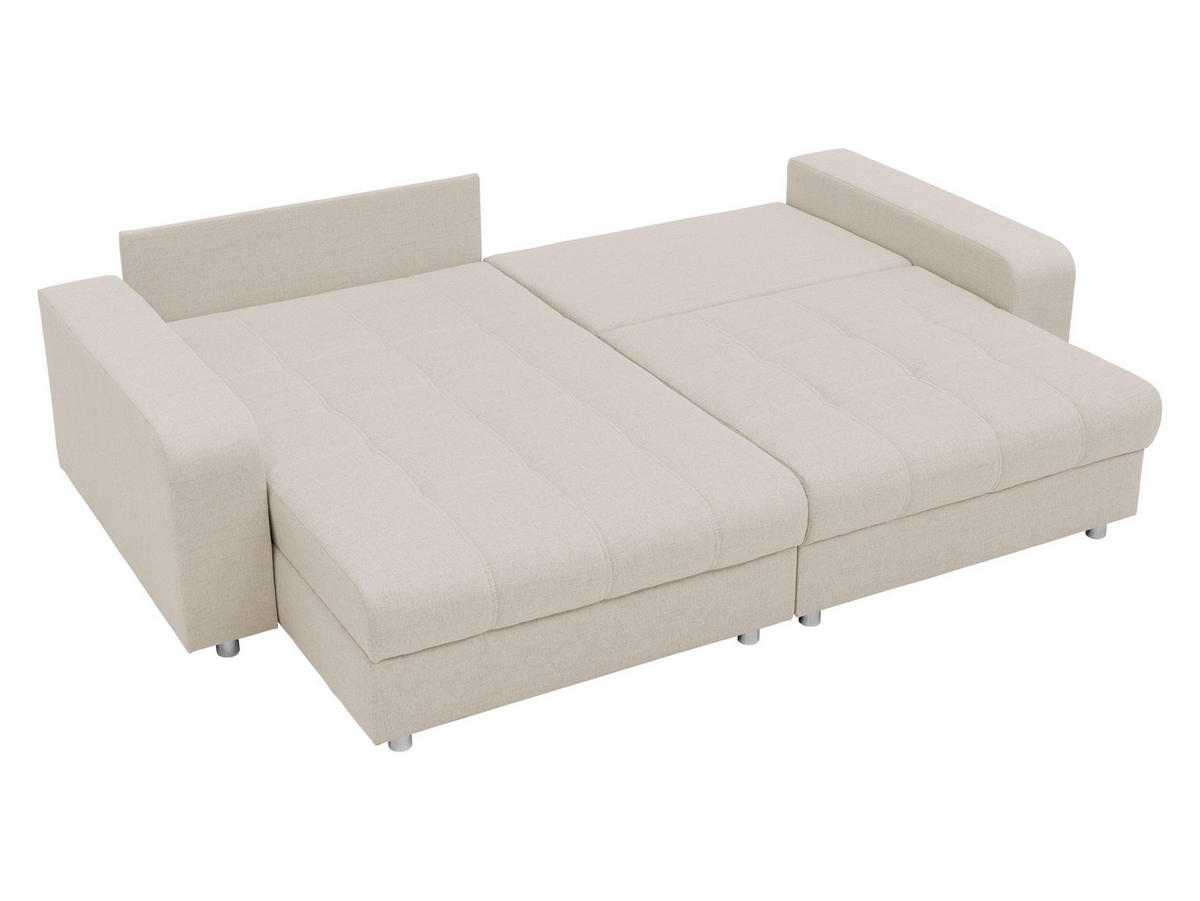 ECKSOFA Kronos - Dunkelgrau/Silberfarben, Holz/Textil (250/166cm) - MIRJAN24