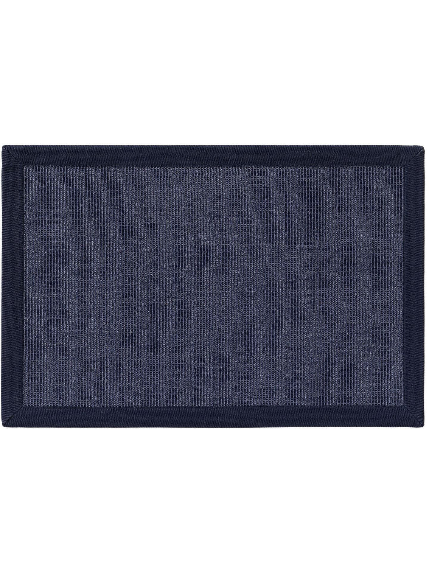 FUSSMATTE Sana Blau - Blau, Naturmaterialien/Kunststoff (40/1cm) - KUNSTLOFT