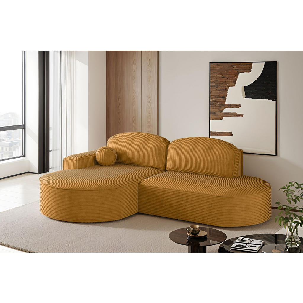 Thumbnail - Kaiser Möbel Ecksofa, Gelb, Textil, Füllung: Polyetherschaumkern, L-Form, Ottomane links, Ottomane rechts,L-Form, 278x17...