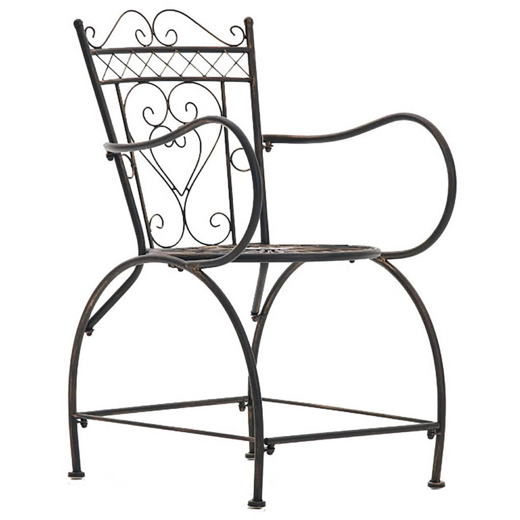 Thumbnail - TPFGarden Gartenstühle, Braun, Metall, 48x48x88 cm, Gartenmöbel, Gartenstühle, Gartenstühle