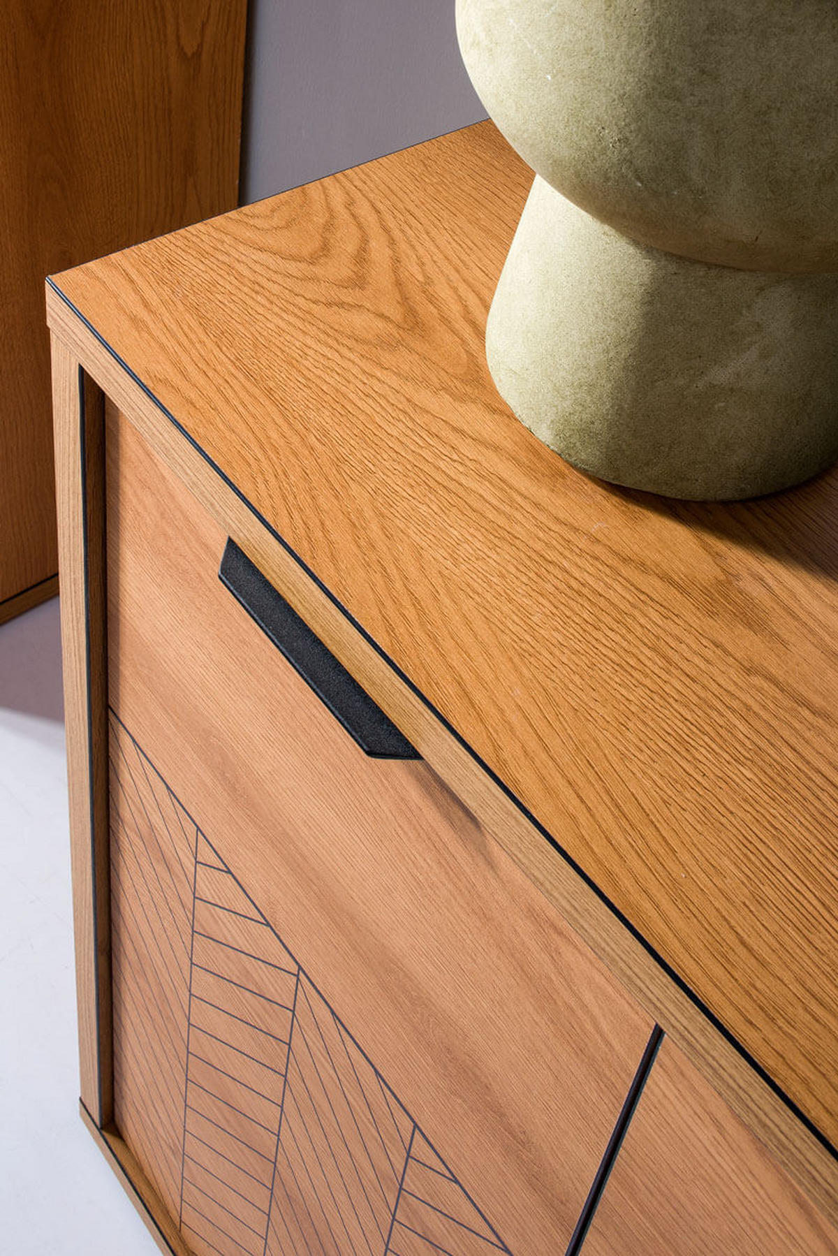 KOMMODE Fonti F-3 Karamell-Eiche - Eichefarben, Holzwerkstoff (158/90/40.6cm)
