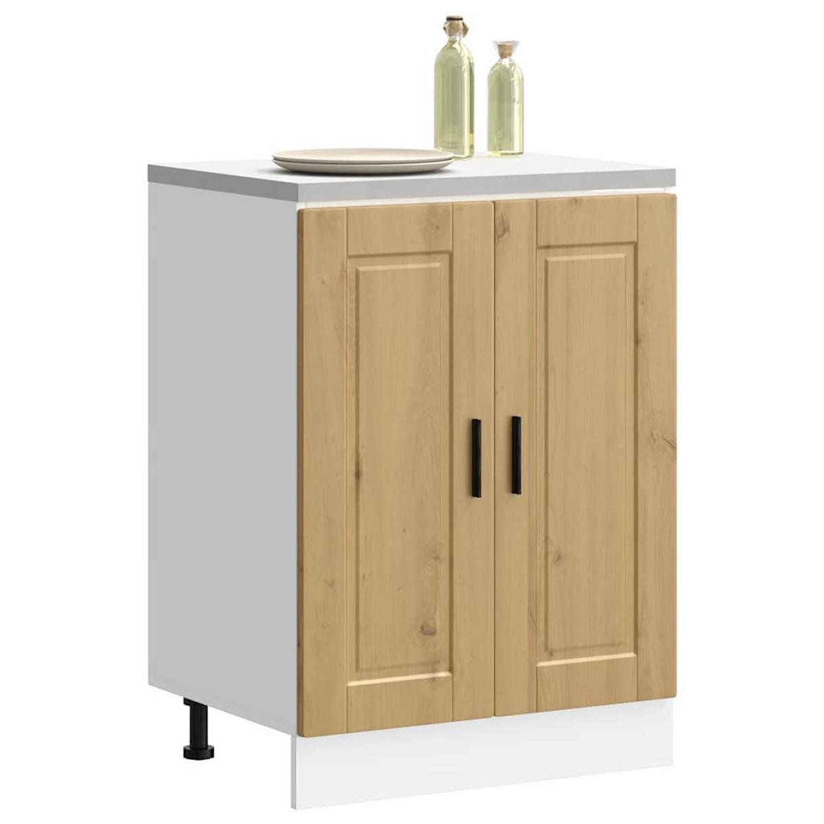 KÜCHENUNTERSCHRANK Theo Artisan-Eiche 60x46x81,5 cm - Eiche Artisan, Holz (60/81.5/46cm) - DELUKE