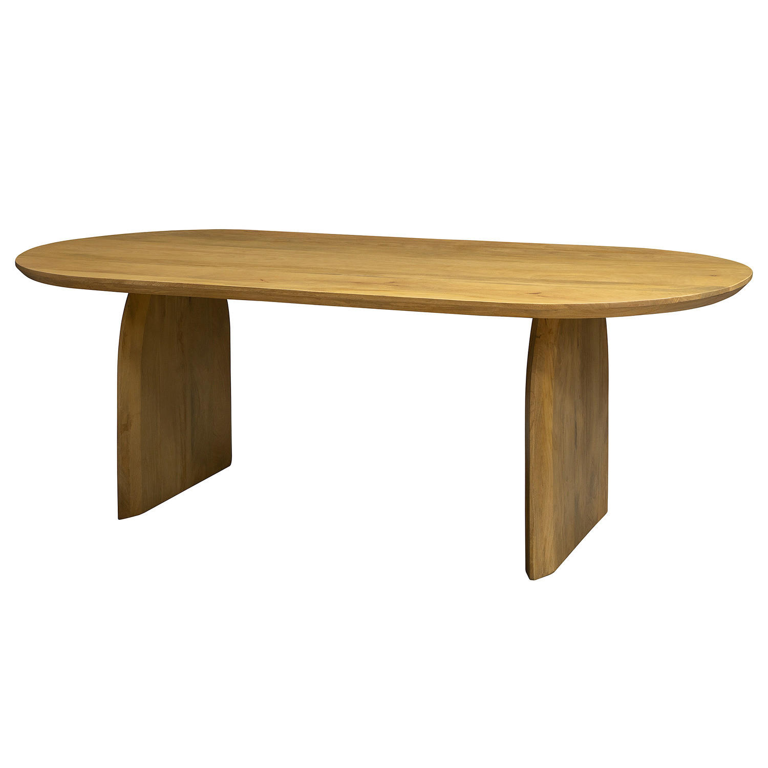 MASSIVER ESSTISCH - Massivholz - Mangoholz - Braun, Holz (100/220/77cm) - home24