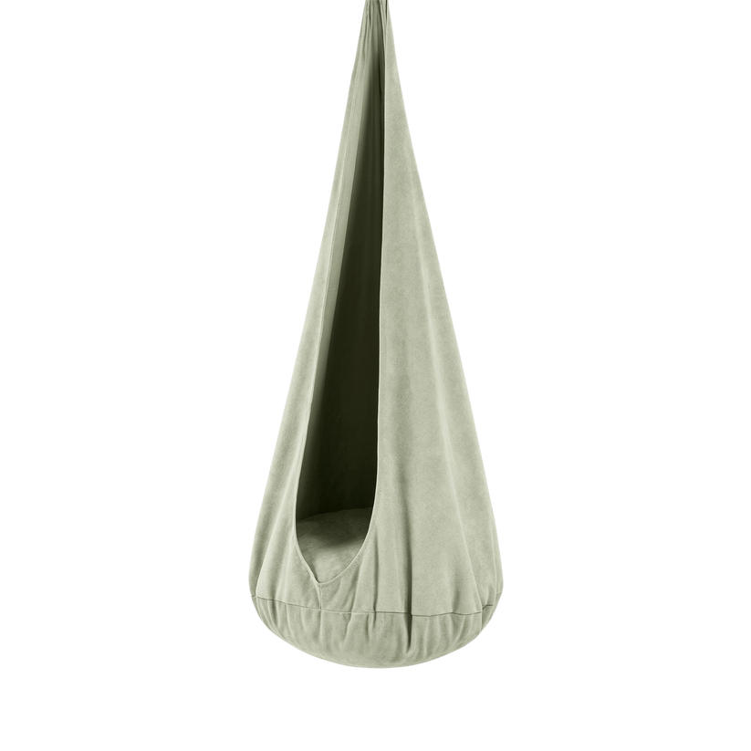 KINDER-HÄNGESESSEL – weiche Cocoon-Schaukel zum Spielen und Entspannen - Grün, Textil (72/157/72cm) - Bees & Blooms