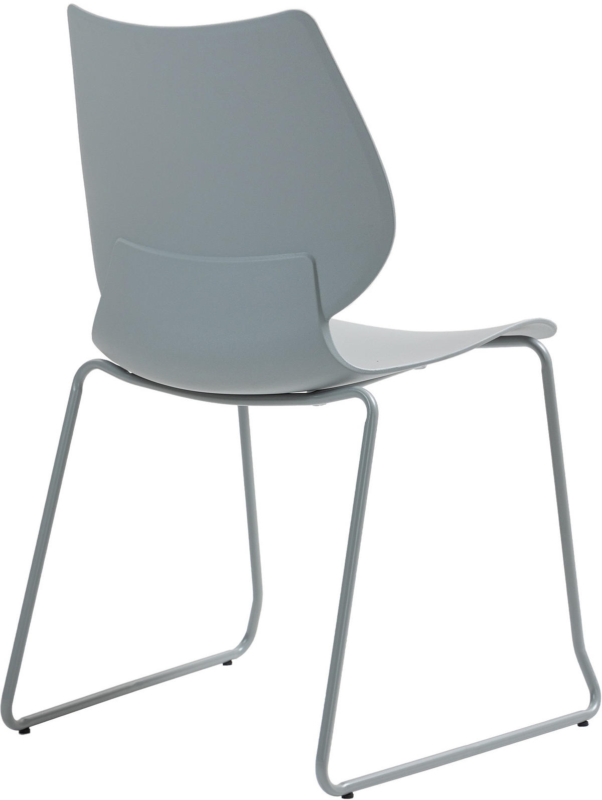 BESUCHERSTUHL Kunststoff Grau - Grau, Kunststoff/Metall (47/86/50cm) - CLP
