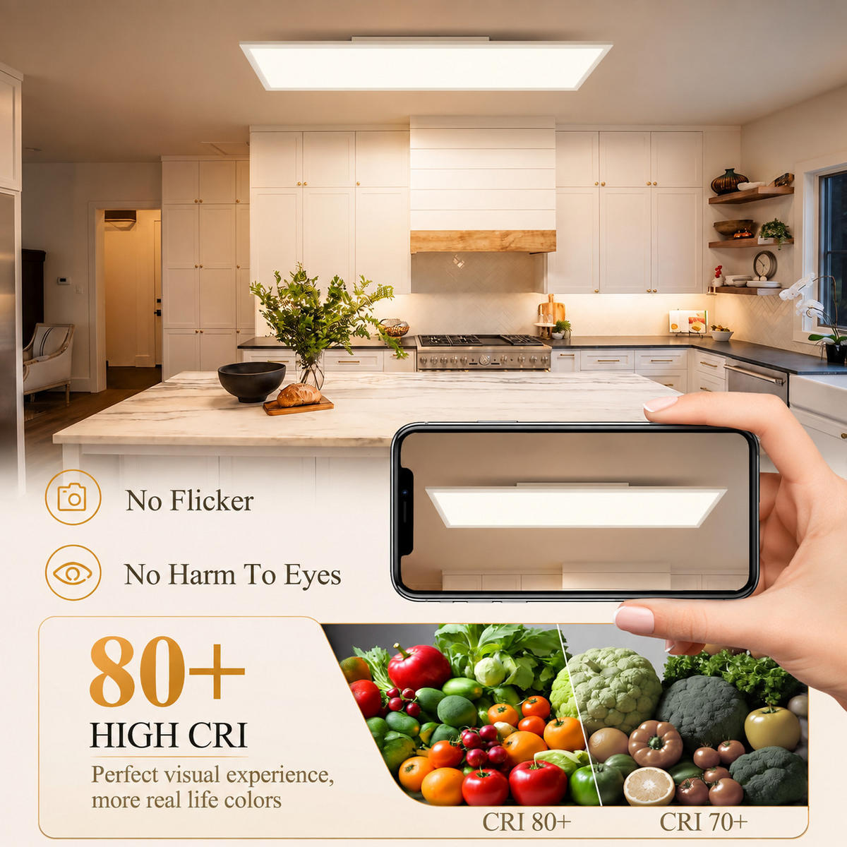 LED DECKENLEUCHTE Pyvris 120/30/5 cm - Weiß, Kunststoff/Metall (120/30/5cm) - ZMH