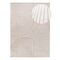 WEBTEPPICH im skandinavischen Stil Weiß Diena 80/150 cm - Weiß, Naturmaterialien/Textil (80/150cm) - Atticgo