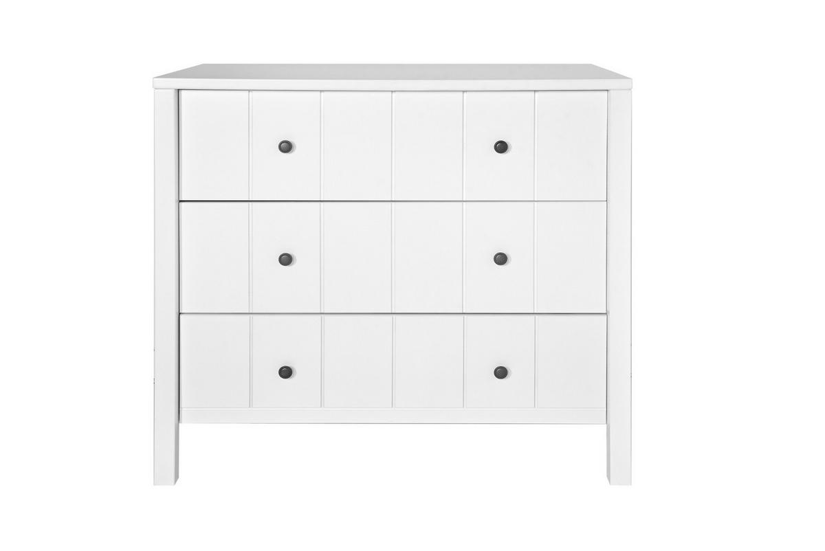 KINDERKOMMODE Allpin – zeitloser Stil und robuste Konstruktion - Weiß, Holzwerkstoff (102/92.5/55cm) - RAUMHIRSCH FURNITURE
